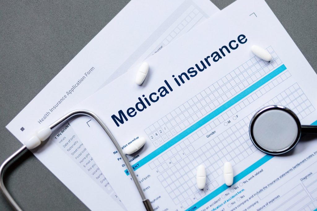 medical insurance background.